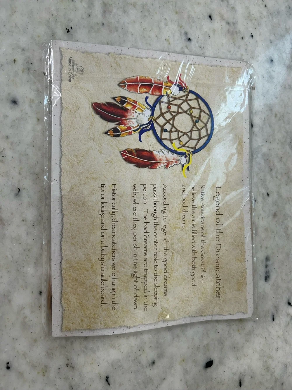 Beige Feather Dreamcatcher